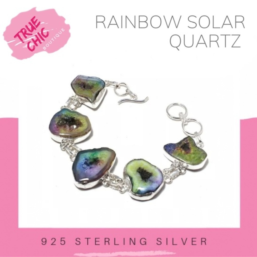 Rainbow Solar Quartz Bracelet